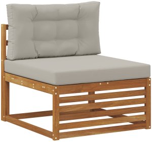 vidaXL Zestaw sof na zewnątrz z poduszką 9 pcs i jasnoszary 2