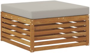 vidaXL Zestaw sof na zewnątrz z poduszką 9 pcs i jasnoszary 4