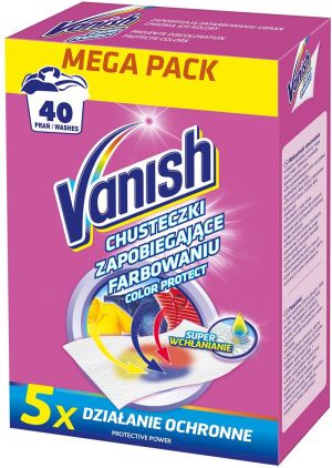 Vanish Color Protect Chusteczki wyłapujące barwnik 40 prań 1