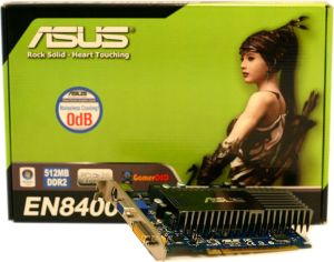 Karta graficzna Asus GeForce 8400 GS 512MB EN8400GSSilent/HTP/512 1