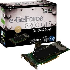 Karta graficzna EVGA GeForce 8800 GTS 8800GTS 512MB DDR3 256bit TV DVI PCI -E Black Pearl 1