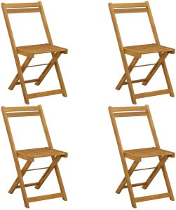 vidaXL Składane krzesła ogrodowe 4 pcs 40 x 53 x 80 cm 2