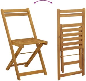 vidaXL Składane krzesła ogrodowe 4 pcs 40 x 53 x 80 cm 10