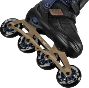 Rolki Nils Extreme Velto rekreacyjne regulowane czarno-niebieskie r. 42-45 3