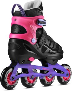Rolki Nils Extreme Velto rekreacyjne regulowane czarno-różowe r. 42-45 3