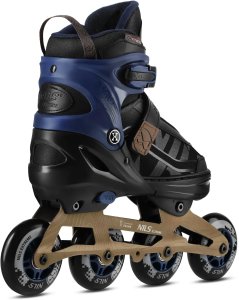 Rolki Nils Extreme Velto rekreacyjne regulowane czarno-niebieskie r. 35-38 2