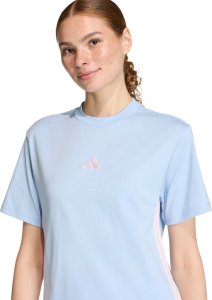 Adidas Koszulka damska adidas Essentials 3-Stripes Cotton błękitna KB7119 L 4