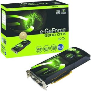 Karta graficzna EVGA GeForce 9800 GTX 9800GTX 512MB 256bit DDR3 TV DVI Knock-Out 512-P3-E875-AR 1
