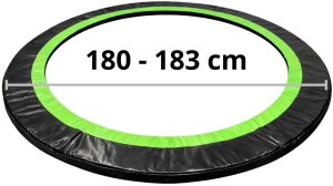 Lean Osłona Sprężyn Do Trampoliny LEAN SPRING PAD Czarna 180-183CM 6FT 6