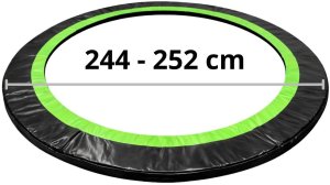 Lean Osłona Sprężyn Do Trampoliny LEAN SPRING PAD Czarna 244-252 CM 8FT 6