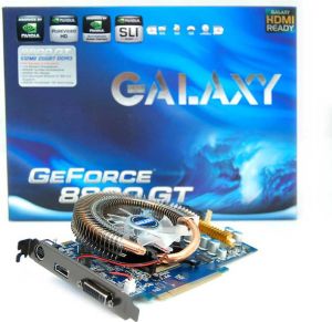 Karta graficzna Galax GeForce 8800 GT 512MB 8800GT 512MB 256bit DDR3 TV DVI HDMI Cool Master Heat 4