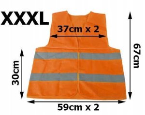 Verk Kamizelka Odblaskowa Pomarańczowa XXXL 4
