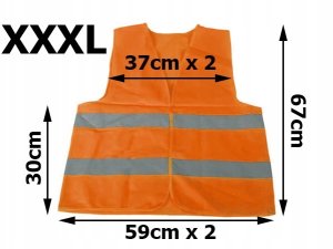 Verk Kamizelka Odblaskowa Pomarańczowa XXXL 8