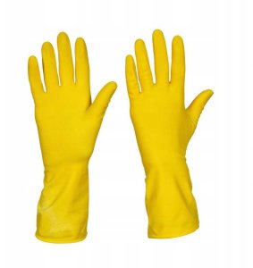 Mercator Medical Rękawice Gospodarcze Lateksowe / Żółte / Rozmiar: 8 - M / Ideall Yellow (5906142926169) 3