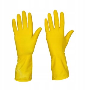 Mercator Medical Rękawice Gospodarcze Lateksowe / Żółte / Rozmiar: 8 - M / Ideall Yellow (5906142926169) 6