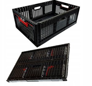 Pako Skrzynka składana 600x400x219mm czarna (5906142907298) 7