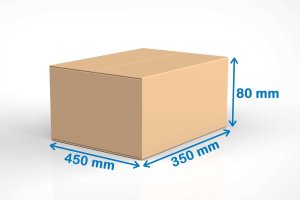 Mazop Karton Klapowy 450x350x80mm 380g/m2 -100 szt. (5906142903832) 3