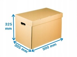Pako Karton na segregatory i przeprowadzki 500x305x325mm 410g - 40 szt. (5906142904273) 10
