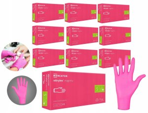 Mercator Medical Nitrylowe 100 szt. 7-S Nitrylex Magenta - 10 szt. 13