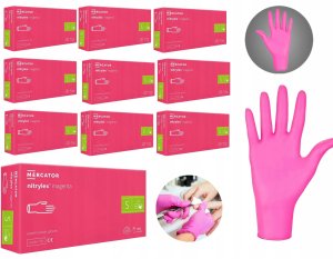 Mercator Medical Nitrylowe 100 szt. 7-S Nitrylex Magenta - 10 szt. 14