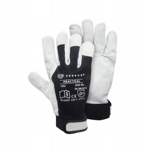 Tekson Rękawice Ochronne Tekson Practical 1252 Skóra Kozia Z Rzepem Roz. 10 - 12 Par 11
