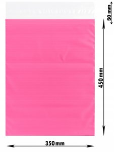 Pako Foliopaki Kurierskie Różowe C3 350x450mm - 100 szt. 16