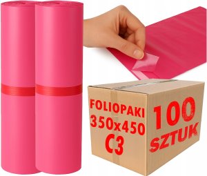 Pako Foliopaki Kurierskie Różowe C3 350x450mm - 100 szt. 10
