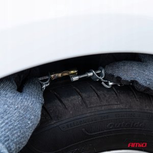 AMiO Łańcuchy Śniegowe / Snow Chains 12 mm + Bag KN-130 N (5906142981533) 5