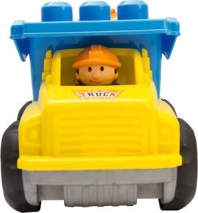 Kathay Haster Autko z zestawem klocków - wywrotka żółta 5