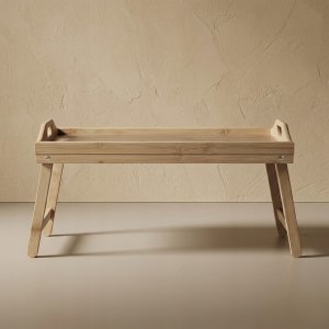 Zeller Bambusowa taca śniadaniowa z rozkładanymi nóżkami LENTO, 54 x 30 x 24 cm 3