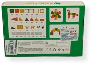 Woopie Klocki magnetyczne dla dzieci Window Art Dżungla 47 el. - X-Bida 3+ EDUKAMP 8