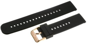 Pacific Pasek gumowy do zegarka U27 - czarny/rosegold - 22mm 3