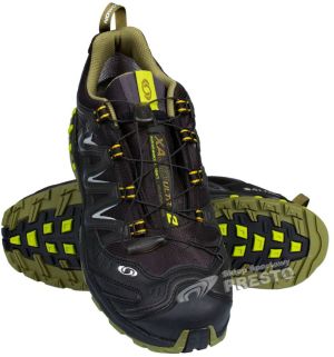 Salomon Buty męskie biegowe trailowe XA Pro 3D Ultra 2 GTX Black/Iguana Green/Seaweed Green r. 43 1/3 2
