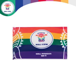 Holi Cow Kolorowy proszek Holi zestaw10x100g Holi Cow 27334 4