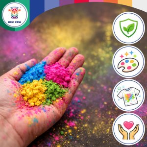 Holi Cow Kolorowy proszek Holi zestaw 6x100g Holi Cow 27335 11