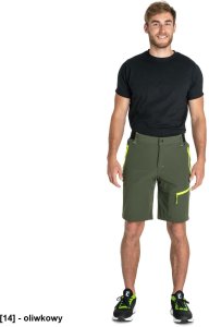 CERVA L-SURE ELIAS - Krótkie spodnie stretch ochronne do pasa szorty w stylu outdooro wykonane bardzo cienkiego elastyczne wstawkami w pasie dwie duże kieszenie L-SURE ELIAS L 5