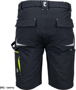 CERVA L-SURE DAWSON - Wygodne męskie szorty materiał typu stretch elementy odblaskowe i Hi-vis wiele kieszeni M 3