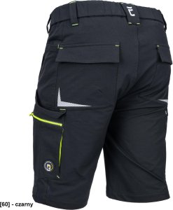CERVA L-SURE DAWSON - Wygodne męskie szorty materiał typu stretch elementy odblaskowe i Hi-vis wiele kieszeni M 4