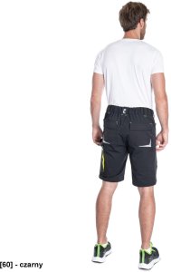 CERVA L-SURE DAWSON - Wygodne męskie szorty materiał typu stretch elementy odblaskowe i Hi-vis wiele kieszeni M 6