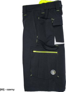 CERVA L-SURE DAWSON - Wygodne męskie szorty materiał typu stretch elementy odblaskowe i Hi-vis wiele kieszeni M 8