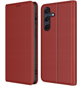 krainaGSM Etui Do Samsung S25 Fe Skórzane Zamykane Magnetyczne + Szkło 7