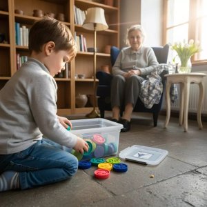 MomsCare Karuzela emocji - zestaw puzzli sensorycznych - emocje - 36 el. 5