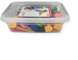 MomsCare Sensoryczna tęcza - zestaw puzzli sensorycznych - dotyk, kształt - 45 el. 1+ 13
