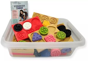 MomsCare Sensoryczna tęcza - zestaw puzzli sensorycznych - dotyk, kształt - 45 el. 1+ 2