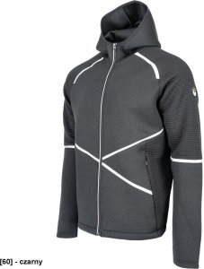 CERVA Bluza z kapturem zapięcie na suwak wraz kieszeniami elementy odblaskowe czarna L-SURE CRAIG 3XL 2