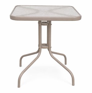 kontrast Zestaw balkonowy BERGAMO 60x60 taupe stół + 2 krzesła ogród taras 4