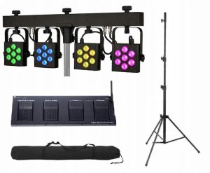 Stairville Zestaw Stairville CLB5 RGB WW Compact LED ze sterownikiem i statywem 12