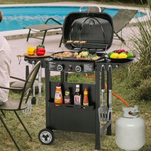 Caradon Royal Gourmet Grill gazowy 2w1 z Griddle 2 palniki 5 kW na kółkach 2