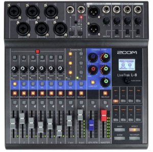 Zoom Zoom LiveTrak L-8 Mikser podcastowy 8ch interfejs USB rejestrator 5