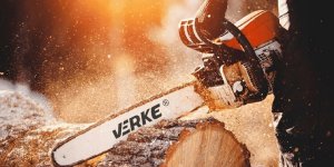 Handy VERKE V90444 Prowadnica Z 2 łańcuchami DO piły pilarki spalinowej 16" 38cm 3/8 1,3mm 56T one size 12